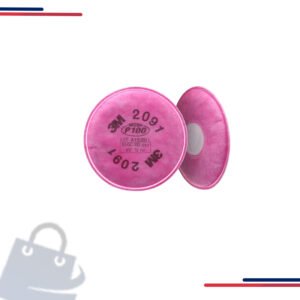 7000051991 3M Respirator Filter,Particulate Filter,2091,Filter Class/P100,Magenta in Lens Color Gray