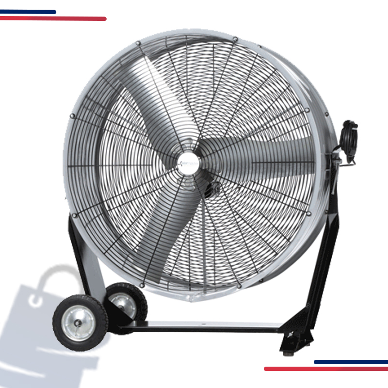 60470 Airmaster 4-In-1 Portable Mancooler, 30", 3-Speed, 115V, 1/4 in Size 36 inch and CFM 11,200/8090 and HP 1/2