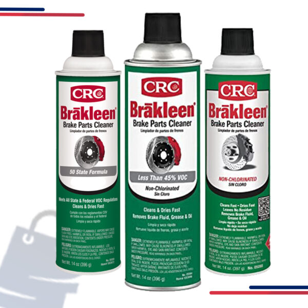 05050 CRC Brakleen® Non-Chlorinated Brake Parts Cleaner, Clear, Aerosol in Type is 50 State