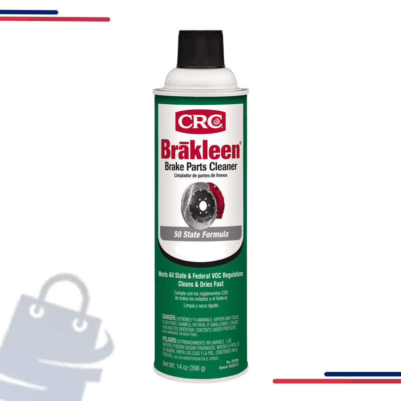 05050 CRC Brakleen® Non-Chlorinated Brake Parts Cleaner, Clear, Aerosol in Type is 50 State