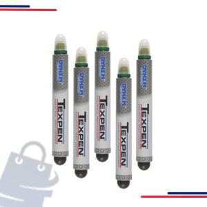 16033 ITW Dykem TEXPEN Industrial Steel Tip Paint Marker, Med Tip in Color Green