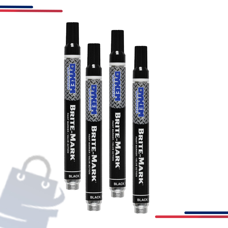 84002 ITW Dykem BRITE-MARK Permanent Paint Marker,Valve Action, Med Tip in Color Green