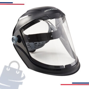 14202 Jackson Safety Maxview™ Face Shield, Universal-Adapter, in Jaw Opening 7-1/2” and Jaw Width 8” and Throat Depth 4-1/2”
