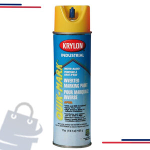 S03700 Krylon Industrial Quik-Mark WB Inverted Marking Paint in Color Fluorescent Safety Red