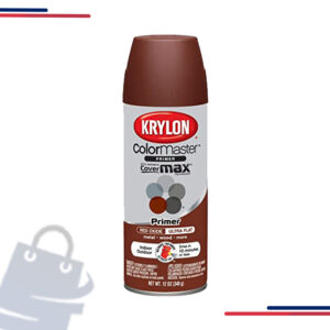 K02501 Krylon Industrial 5-Ball Int/Ext Leather Brown,16 Oz in Color Ruddy Brown