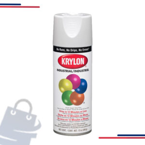 K01608 Krylon Industrial 5-Ball Int/Ext Smoke Gray,16 Oz in Color Gloss White