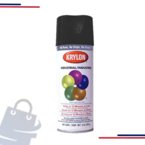 K01608 Krylon Industrial 5-Ball Int/Ext Smoke Gray,16 Oz in Color Gloss Black
