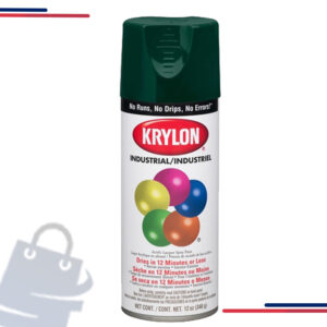 K01608 Krylon Industrial 5-Ball Int/Ext Smoke Gray,16 Oz in Color Hunter Green