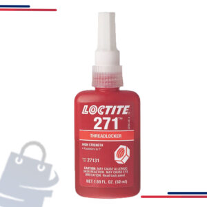 230718 Loctite Threadlocker, # 242, Medium Strength, Blue, 0.5ml Capsule in Series 271 and Strength High and Size 50 ml