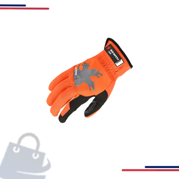 954L MCR Safety Mechanics Gloves, Large, Synthetic, Black, Slip-On - in Size Medium