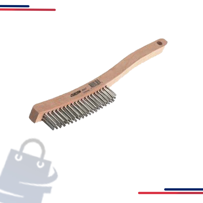 83001 Osborn Economy Scratch Brush,Style=Curved Handle in Style Shoe Handle and Rows 4 x 16