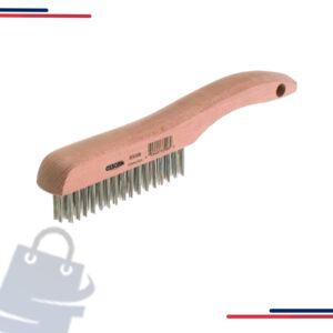 83001 Osborn Economy Scratch Brush,Style=Curved Handle in Style Shoe Handle and Rows 4 x 16
