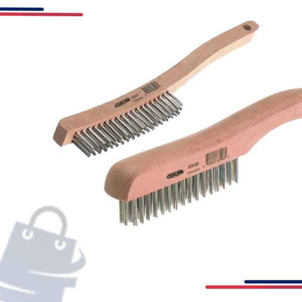 83001 Osborn Economy Scratch Brush,Style=Curved Handle in Rows 3 x 19 and Style Curved Handle