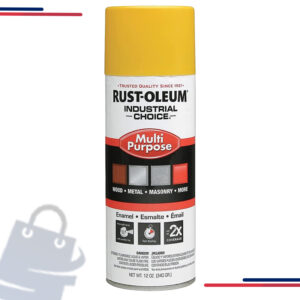 1679830 Rust-Oleum 1600 Industrial Choice Spray Paint, 12 Oz, in Color Safety Yellow