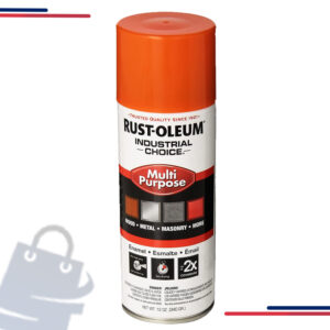 1679830 Rust-Oleum 1600 Industrial Choice Spray Paint, 12 Oz, in Color Safety Orange