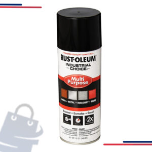 1679830 Rust-Oleum 1600 Industrial Choice Spray Paint, 12 Oz, in Color Gloss Black