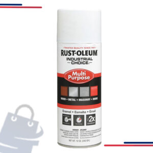 1679830 Rust-Oleum 1600 Industrial Choice Spray Paint, 12 Oz, in Color Gloss White