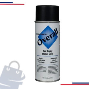 V2402830 Rust-Oleum Spray Paint, 10 Oz, Aerosol, Spray, Gloss, Overall in Color Flat Black