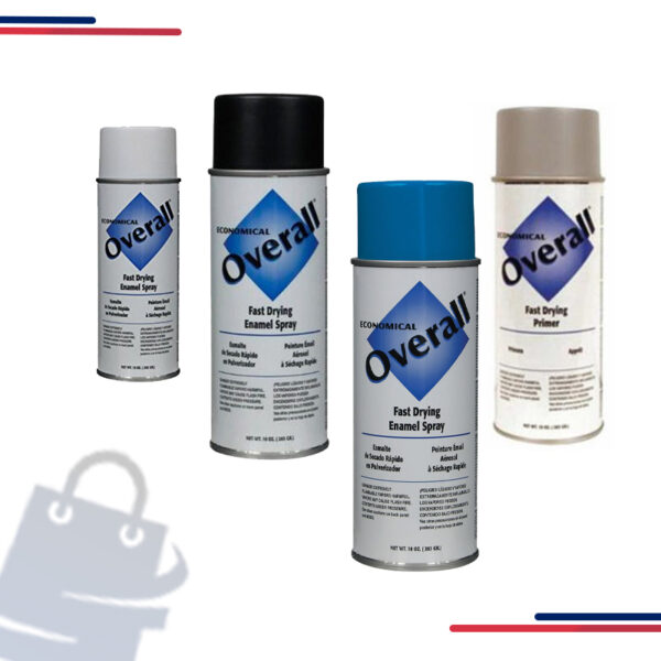 V2402830 Rust-Oleum Spray Paint, 10 Oz, Aerosol, Spray, Gloss, Overall in Color Flat Black