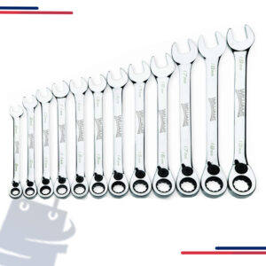 9 Piece Combination Wrench Set, 12 Point, SAE, in Vinyl Pouch in Torque Range 30-250 in. lb.