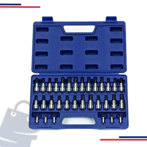 50681 Williams 32Pc 1/4" & 3/8" Drive Bit Socket Set in Drive Size 3/8” and In. Lb. 120-1200