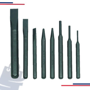 Williams Punch and Chisel Set, 8pcs. in Drive Size 1/2” and In. Lb. 300-3000
