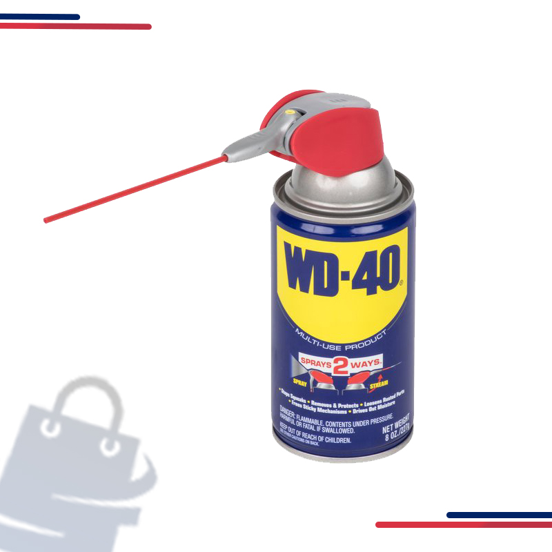 490026 WD-40® Smart Straw® Lubricant, Multi-Use, 8-12 oz, Aerosol in Size 11 oz