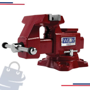 4-1/2 Inch Swivel Base Utility Vise in Jaw Width 4-1/2” and Jaw Opening 4” and Throat Depth 2-5/8”